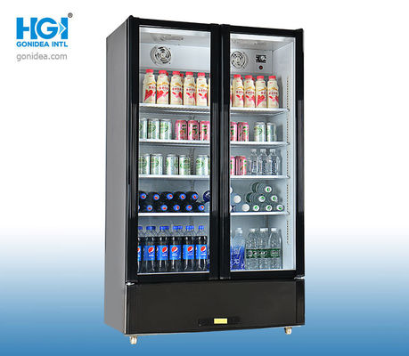 Buy Wholesale China Two Glass Door Cooler Drink Display, Stand Up
